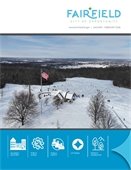 Snowy scene of the sled hill at Harbin Park