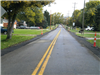 A widened stretch of Gray Road awaits a fresh layer of pavement