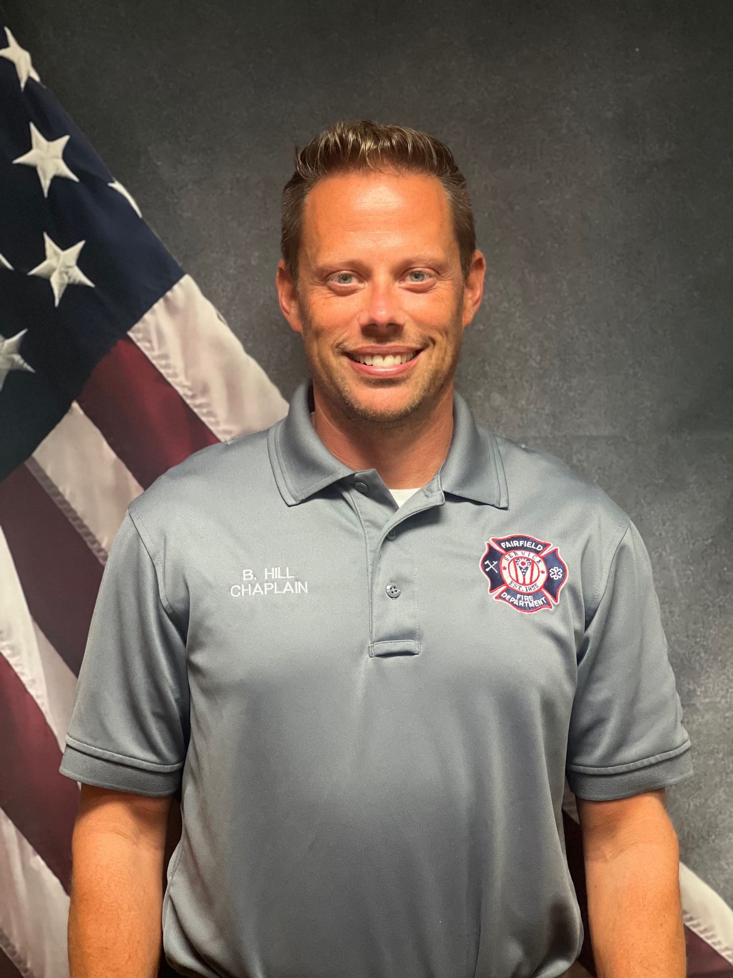 Headshot photo of Brian Hill, FFD Chaplain