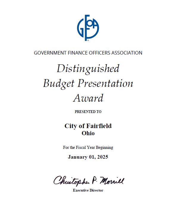 2025 Budget Award